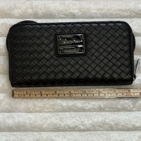 LOUNGEFLY Disney Parks Quilted Wallet Black
